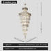 MIRODEMI® Beuil |  Square Crystal Chandelier for Staircase for Lobby
