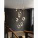 MIRODEMI® Bézaudun-les-Alpes | Gold Rings Crystal Chandelier for High Ceiling