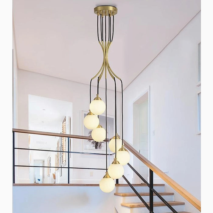 MIRODEMI® Cabris | Designer Nordic Modern Long Glass Balls Pendant Chandelier Light