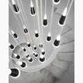 MIRODEMI® Cantaron | Modern Hanging Gold/Black Meteor Shower Pendant Light