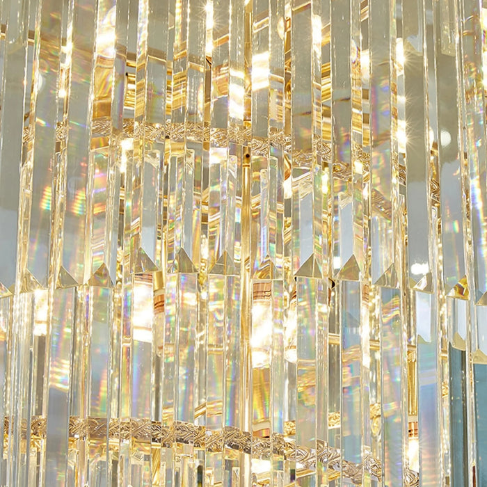 MIRODEMI® Cap d'Ail | Gorgeous Big Stairway Crystal Ceiling Chandelier