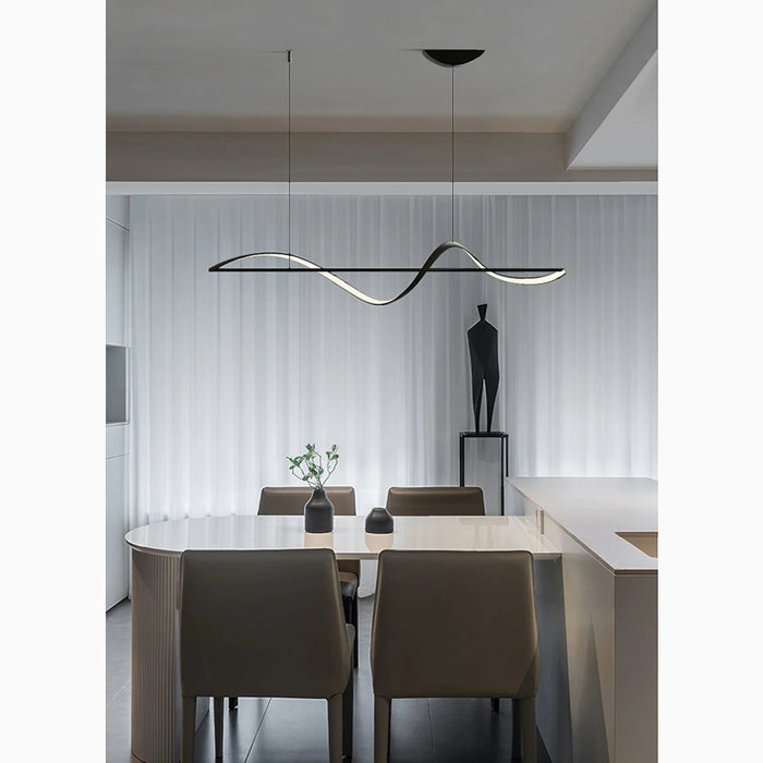 MIRODEMI® Carros Minimalistic Wave Design Pendant Light for Kitchen Island