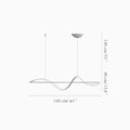 MIRODEMI® Carros Minimalistic Unique Wave Design Pendant Light