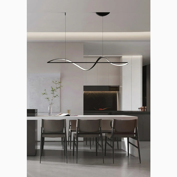 MIRODEMI® Carros Minimalistic Wave Design Pendant Light for Dining Room