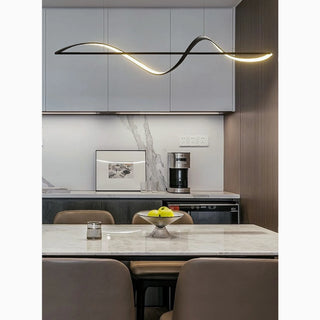 MIRODEMI® Carros Minimalistic Wave Design Chandelier for Kitchen Island