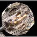 Consegudes | Round Grey LED Cut Crystal Ceiling Chandelier