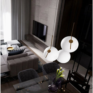 Cuébris | Nordic Iron Glass Round Ball Pendant Lighting