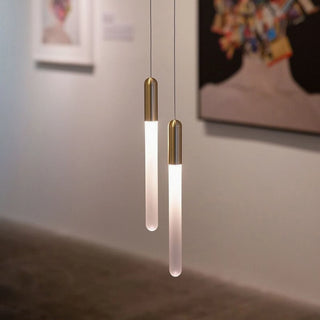 MIRODEMI® Drap | Modern Long Minimalistic Hanging LED Chandelier with Customisable Design