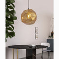 MIRODEMI® Gattières Gold/Silver Perforated Stainless Steel Pendant Lamp for Cafe