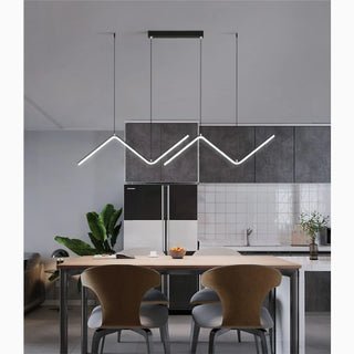 Gilette | Black/Gold LED Pendant Lighting for Dining Room