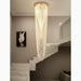 MIRODEMI® Golfe-Juan | Stunning Large Crystal Ceiling Chandelier D19.7*H63" / warm light (3000K)