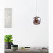 MIRODEMI® Grasse | Modern Led Crystal Hanging Light Fixtures 1 Light (Smoke Gray) / Warm light / Dimmable