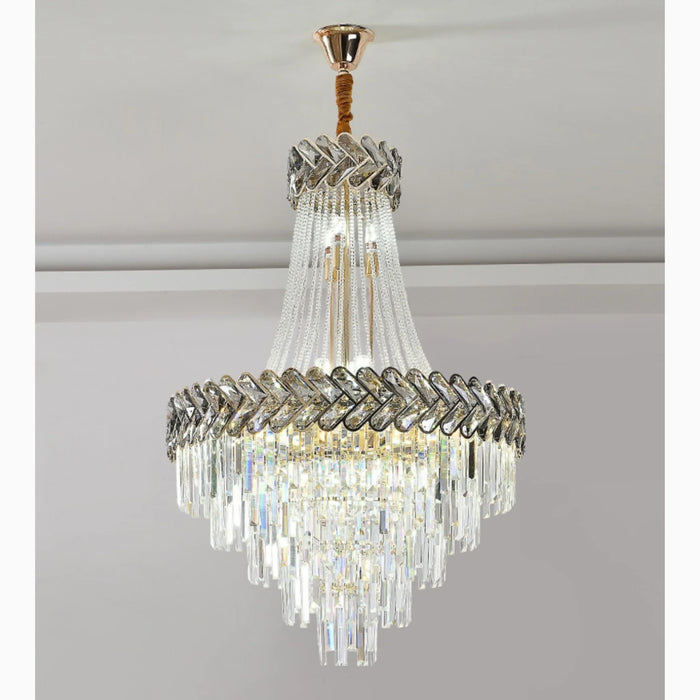 MIRODEMI® Juan-les-Pins | Big Luxury Crystal Chandelier Opulent Elegance 39.4'' / Warm light / Dimmable