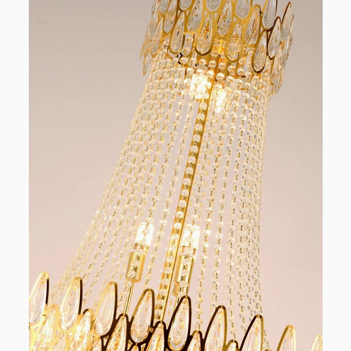 MIRODEMI® La Bollène-Vésubie | Hanging Luxury Gold Crystal Chandelier