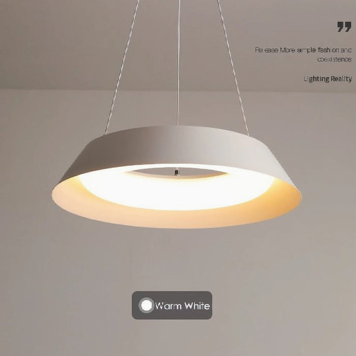 MIRODEMI® La Brigue | Elite White Circular Pendant Lighting with for Dining Room