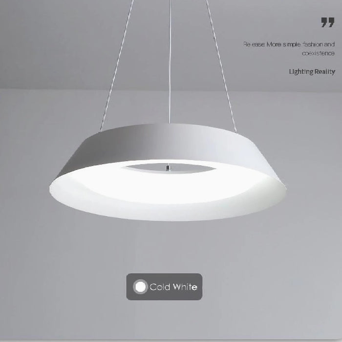 MIRODEMI® La Brigue | Exclusive White Circular Pendant Lighting with for Dining Room
