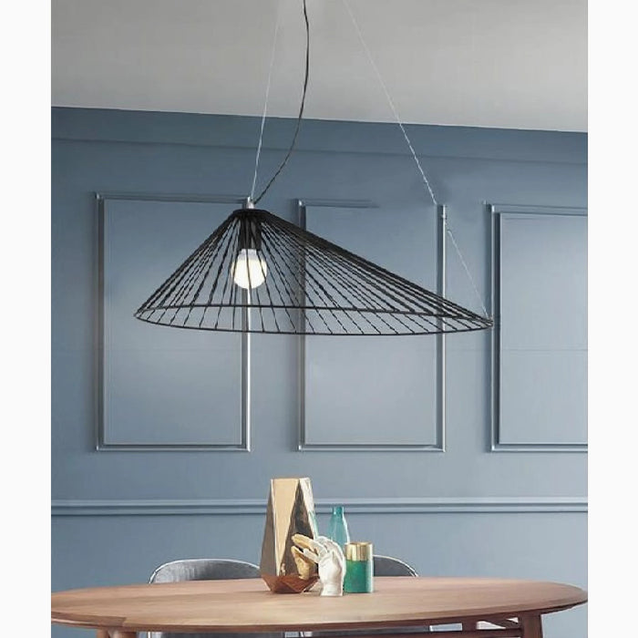 La Colmiane | Loft Straw Hat Iron Pendant Light