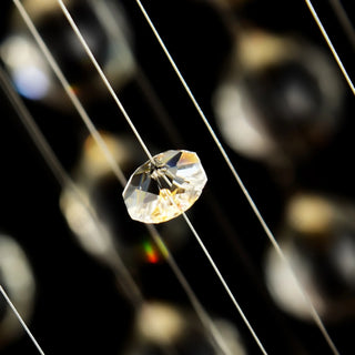 La Turbie | Duplex Spiral Moon Staircase Crystal Chandelier