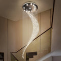La Turbie | Duplex Spiral Moon Staircase Crystal Chandelier