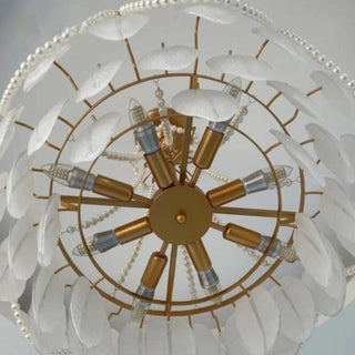 Lantosque | Lux Noble Glass Feather Elegant Chandelier