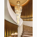 MIRODEMI® Le Cannet | Luxury Spiral Crystal Chandelier For Stairway 