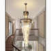 MIRODEMI® Le Cannet | Luxury Spiral Crystal Chandelier For Stairway Smoky gray / 15.8'' / Warm Light