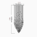 Le Port | Floating Luxury Crystal Chandelier With Decorative Stones