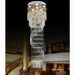 MIRODEMI® Levens | Exquisite Modern Flush Mount Crystal Chandelier for Hotel Hall