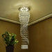 MIRODEMI® Levens | Exquisite Modern Flush Mount Crystal Chandelier for Stairwell