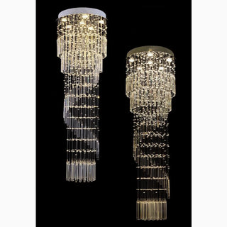 MIRODEMI® Levens | Exquisite Modern Flush Mount Spiral Crystal Chandelier