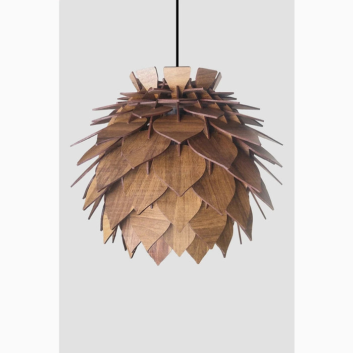 MIRODEMI® Lucéram | Lotus Decorative Walnut Pendant Chandelier
