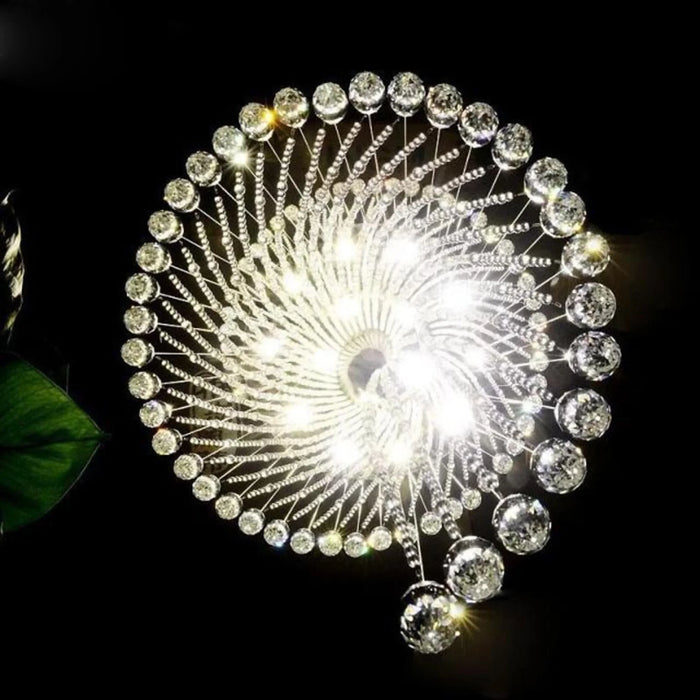 MIRODEMI® Mougins | Сhic Spiral Crystal Ceiling Led Chandelier