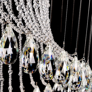 MIRODEMI® Mougins | Сhic Spiral Crystal Ceiling Led Chandelier For Hall