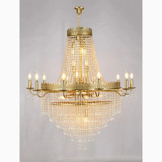 MIRODEMI® Opio | Classical Large Crystal Candle Ceiling Chandelier