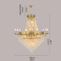 MIRODEMI® Opio | Classical Large Crystal Candle Ceiling Chandelier