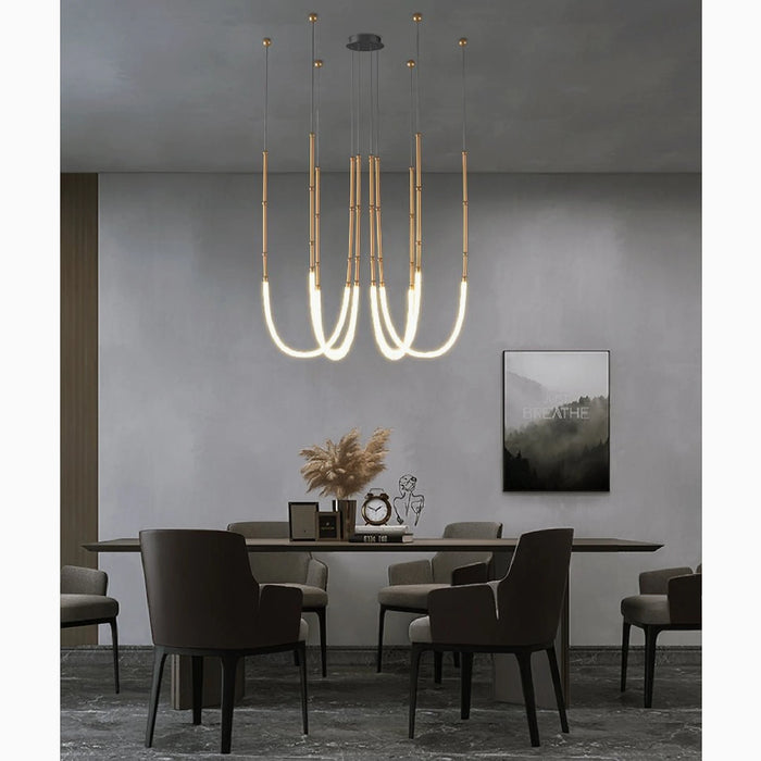 MIRODEMI Pierlas Minimalistic Slender-Shaped Led Pendant Light For Dining Room
