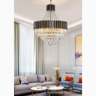 MIRODEMI_Portofino-modern-black-round-chandelier