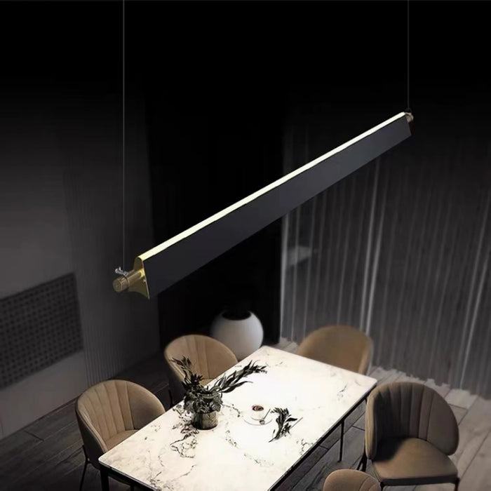 MIRODEMI Rimplas Retro-Styled Led Pendant Light With Long Bar Shape For Living Room