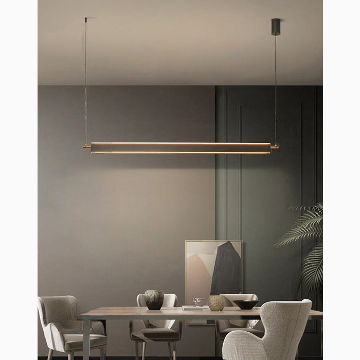 MIRODEMI Rimplas Retro-Styled Led Pendant Light With Long Bar Shape For Dining Room