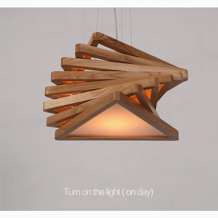 MIRODEMI® Roquestéron | Modern Retro Wooden Pendant Lighting