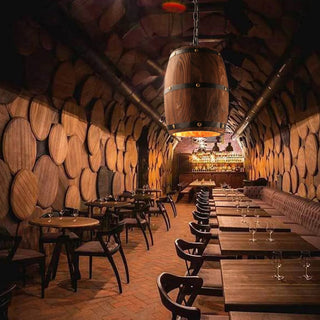 Saint-Jean-Cap-Ferrat Wine Barrel Pendant Light for Restaurant