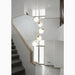 MIRODEMI® Saint-Jeannet | Duplex Gold Spiral Designer Pendant Chandelier For Staircase