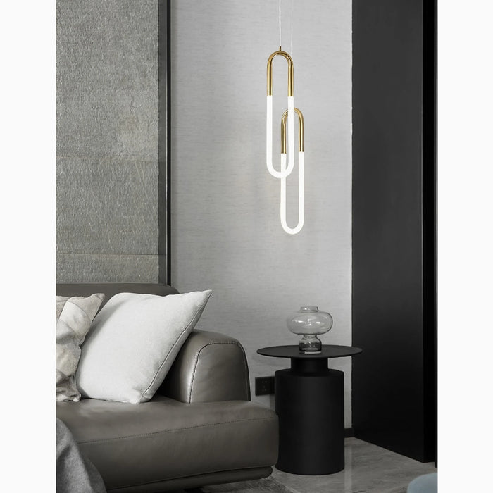 MIRODEMI Saint-Martin-d'Entraunes For Living Room Paper Clip-Shaped Lighting Fixture