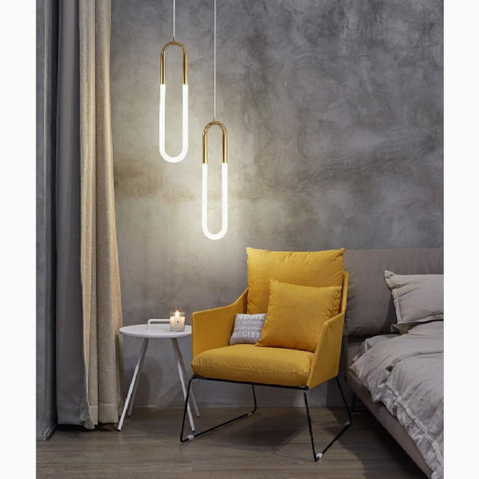 MIRODEMI Saint-Martin-d'Entraunes Paper Clip-Shaped Lighting Fixture For Bedroom Decoration