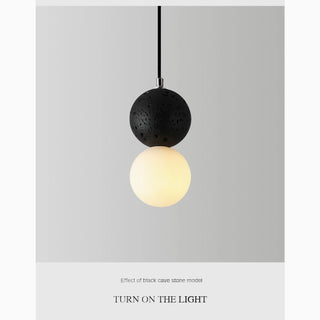 Black Cave Stone Nordic Pastel Minimalistic Pendant Lighting