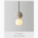 White Stone with Frosted Glass Nordic Minimalistic Pendant Lighting
