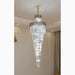 MIRODEMI® Saint-Vallier-de-Thiey | Crystal Cascade Long Chandelier 23.6'' / Warm Light / Dimmable