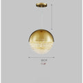 MIRODEMI Sestri Levante Stunning Gold Crystal Ball Chandelier Lampshade Size