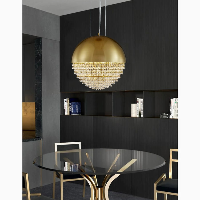 MIRODEMI Sestri Levante Stunning Gold Crystal Ball Chandelier For Home Decoration