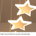 MIRODEMI Valbonne Stairway Star-Shaped Spiral Pendant Chandelier Lampshade